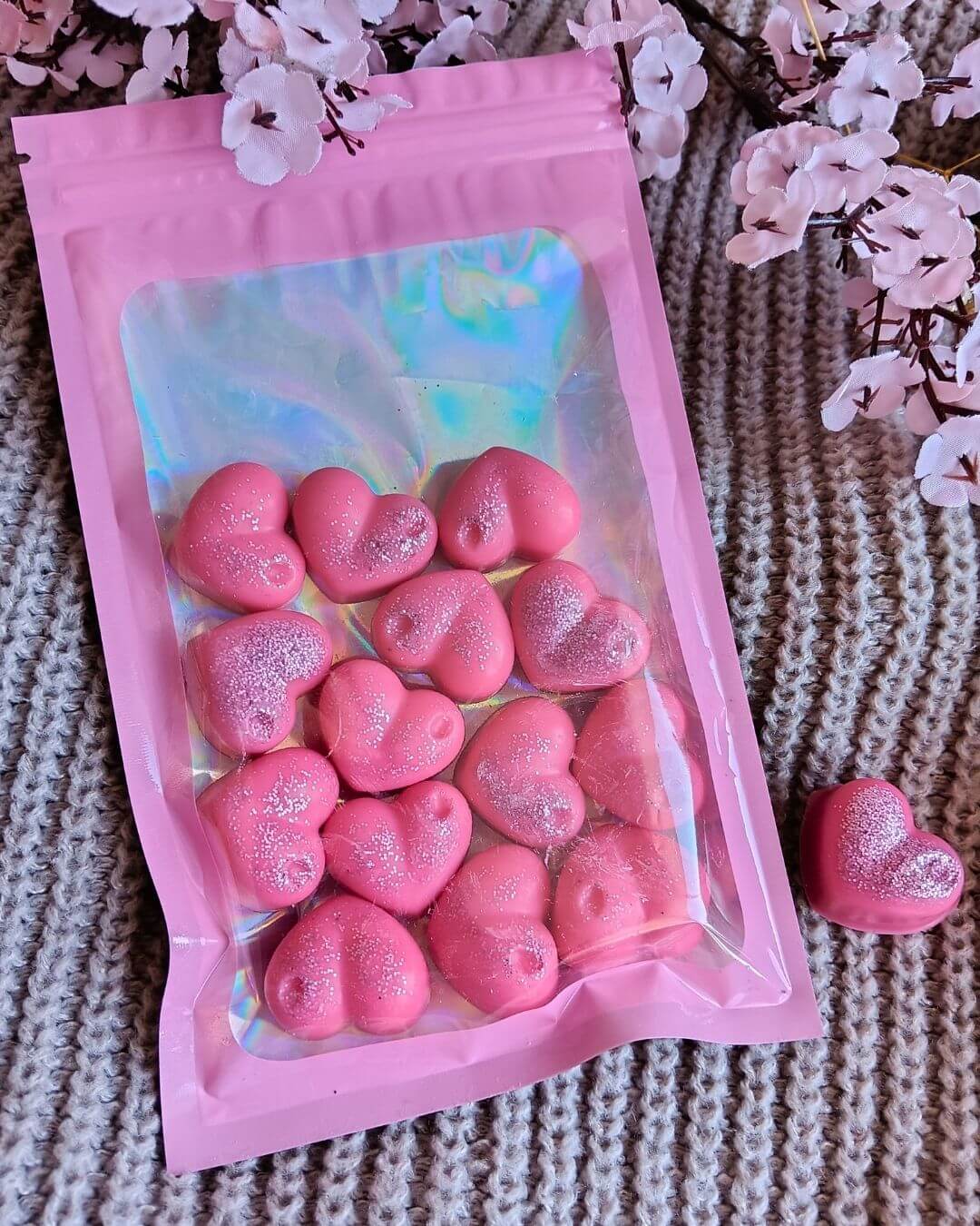 15 Glitter Hearts Wax Melts 💖