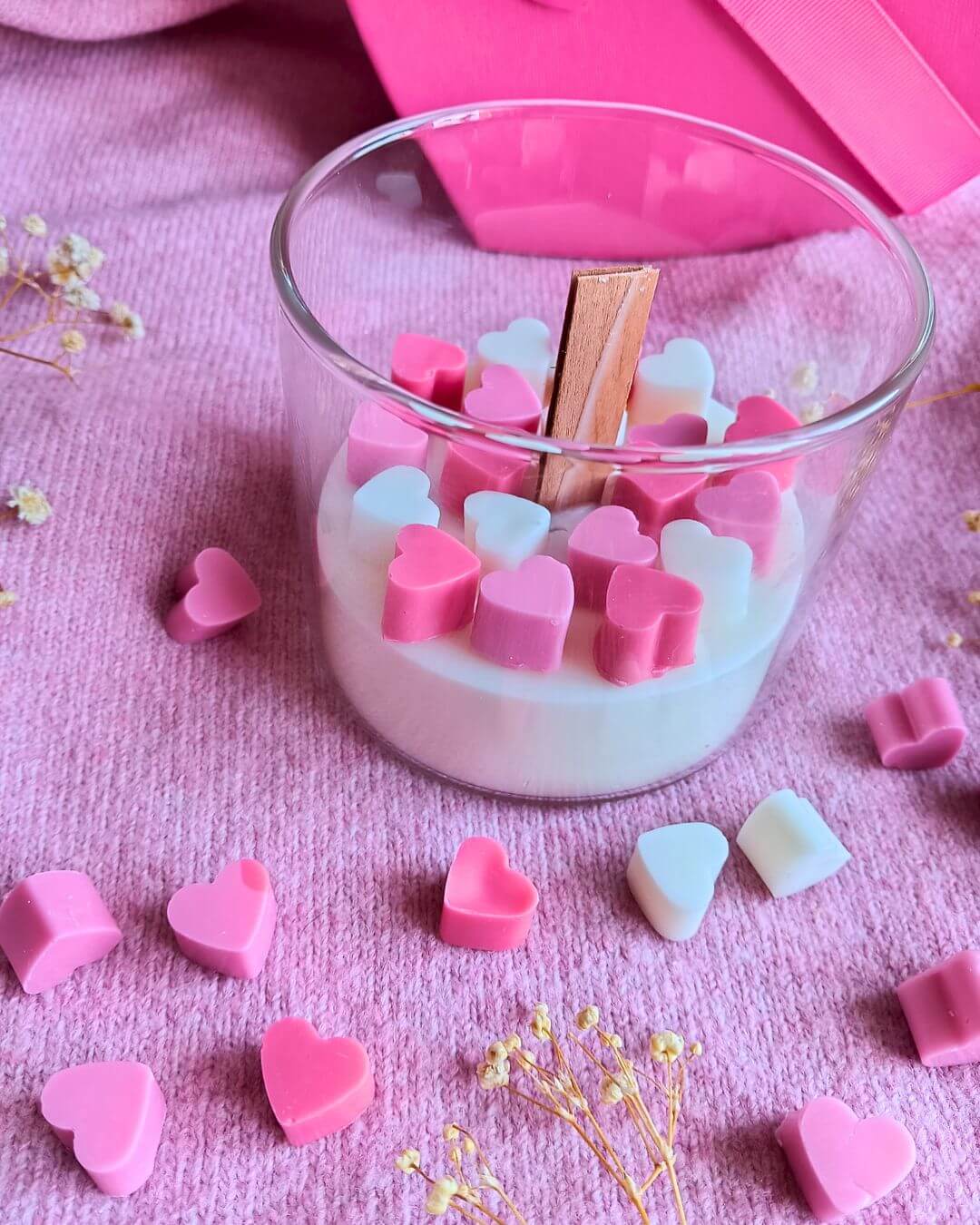 Sviečka mini srdiečka