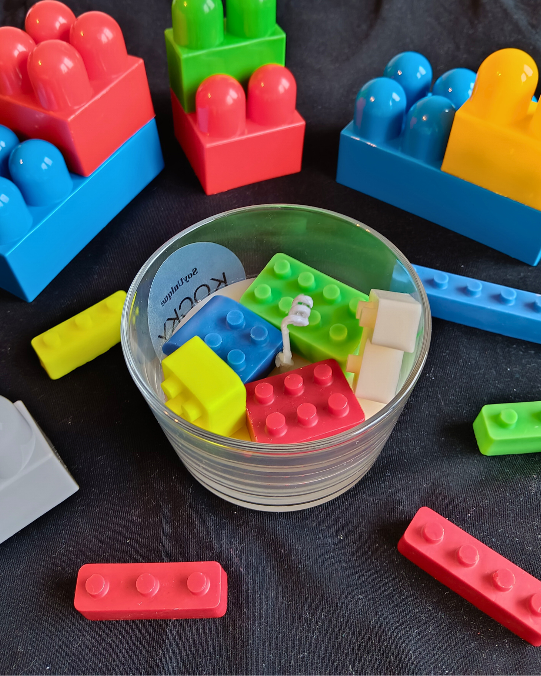 Lego Blocks Candle 3